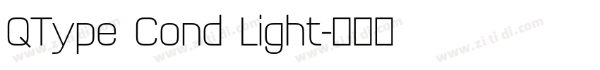 QType Cond Light字体转换